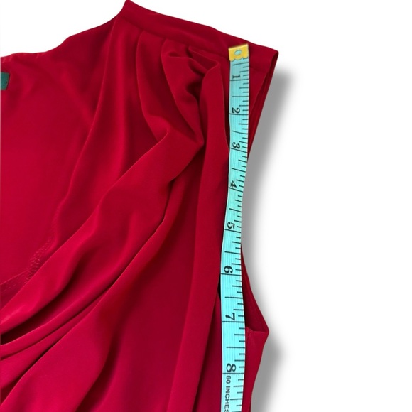 Lauren Ralph Lauren Red Dress‎ Sz 8 EUC - Picture 8 of 11